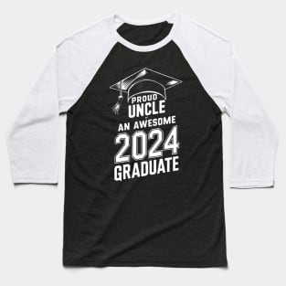 Graduate 2024 uncle Baseball T-Shirt